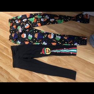 Girls holiday leggings size 10/12